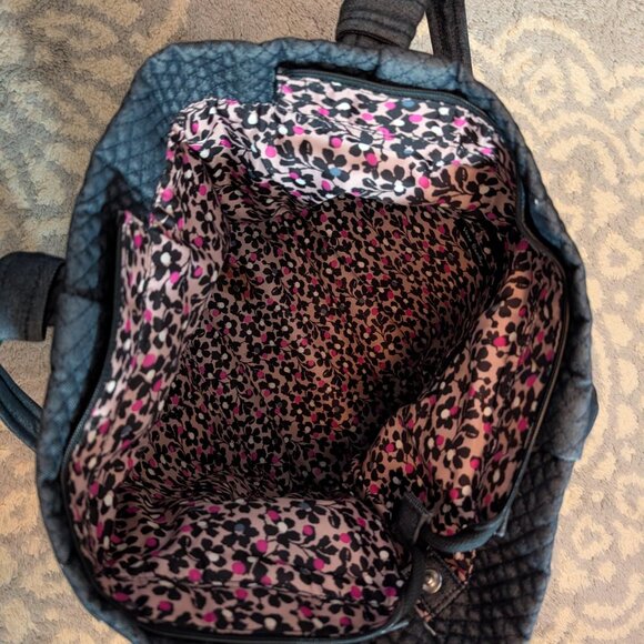 Vera Bradley Large Tote Navy Quilted - Picture 6 of 11